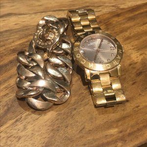 Marc Jacobs watch and bracelet set